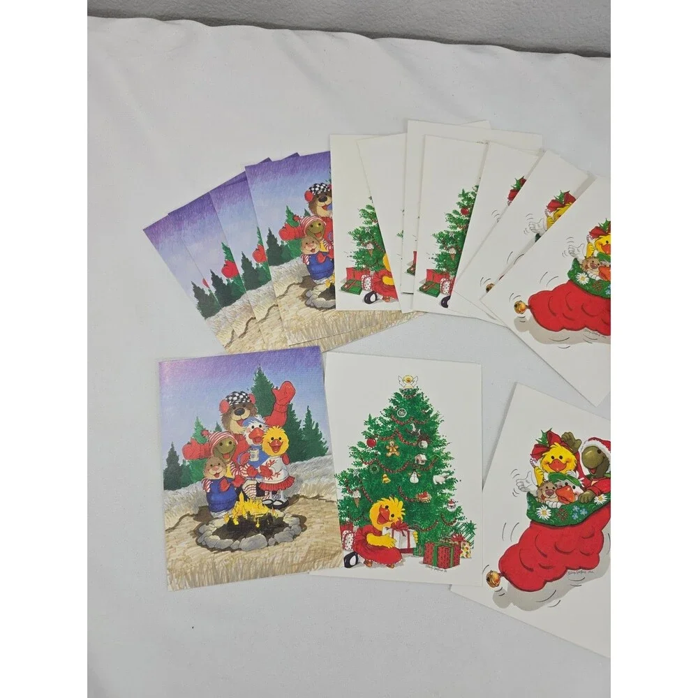 Vintage Suzy's Zoo Christmas Greeting Cards Boxed Set 14 cards/Envelopes